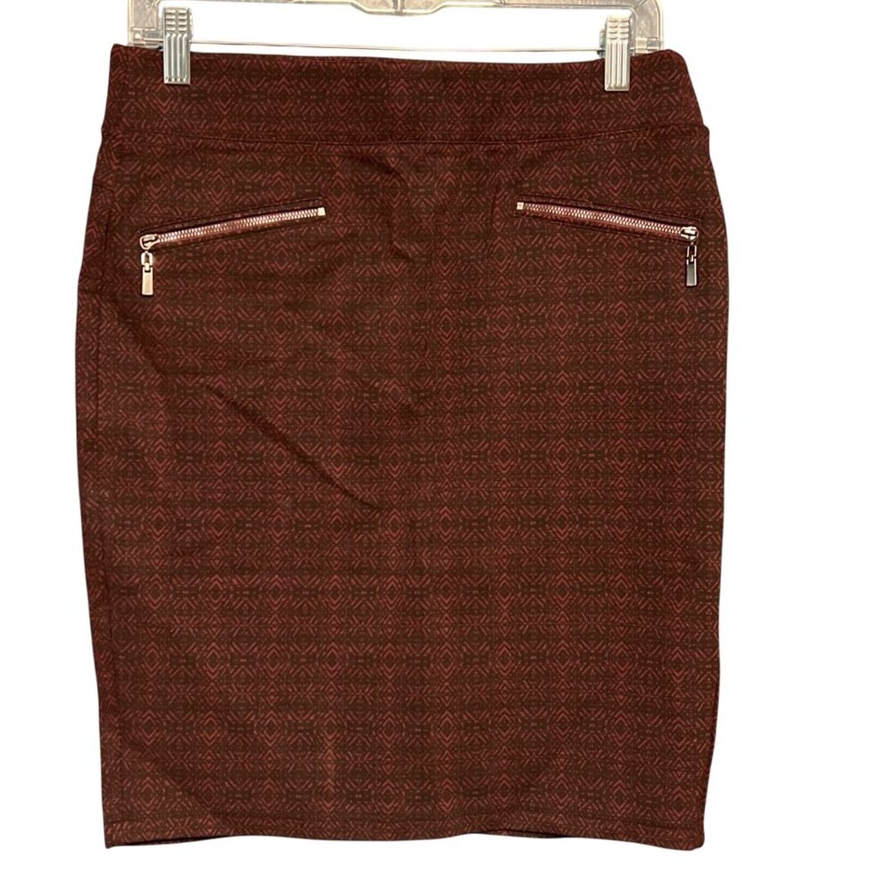 Liverpool Port Wine Patterned Pencil Skirt Size 6